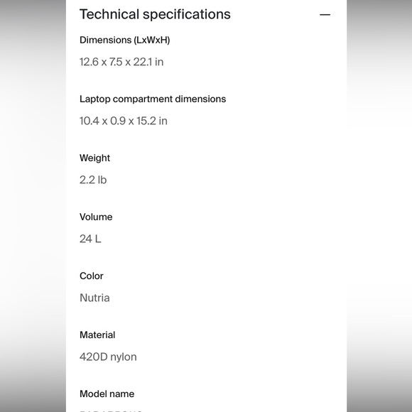 Thule Paramount
laptop backpack 24L Nutria brown - Picture 15 of 15